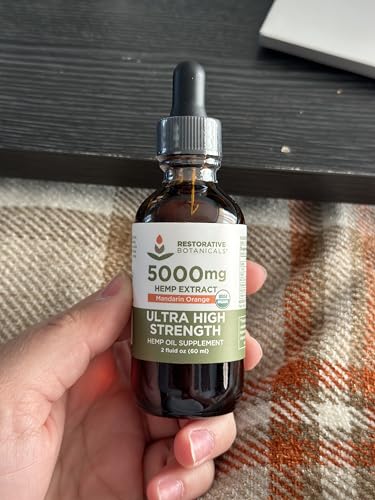 Restorative Botanicals Hemp Oil Drops 5000mg Mandarin Orange – USDA Organic