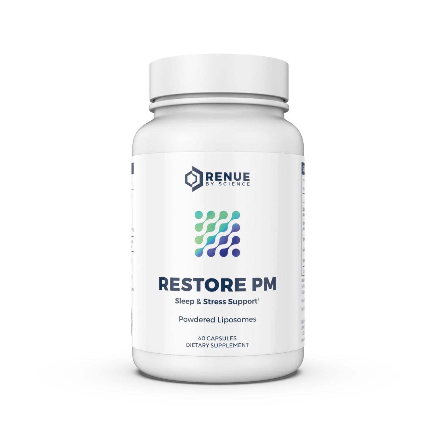 Renue By Science Restore PM | Liposomal Melatonin GABA Sleep Support | 60 Capsules | Made in USA | Non-GMO