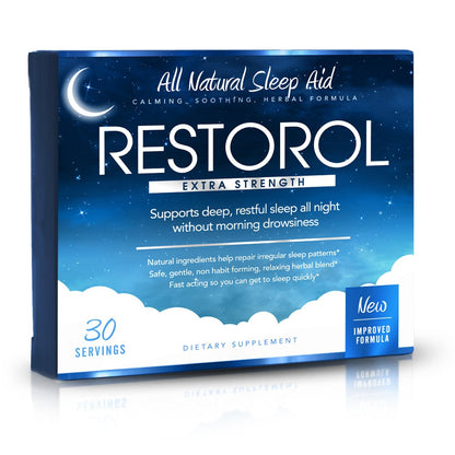 Restorol Natural Sleep Aid – Deep Restful Sleep (30 Count, Pack of 1)