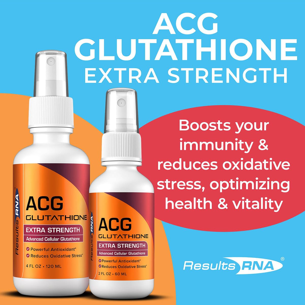 Results RNA ACG Glutathione Extra Strength Immune Boost Spray – 2 oz