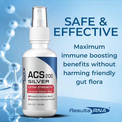 Results RNA ACS 200 Silver Extra Strength Immune Support – Doctor-Recommended Intra-oral Spray (4 oz)