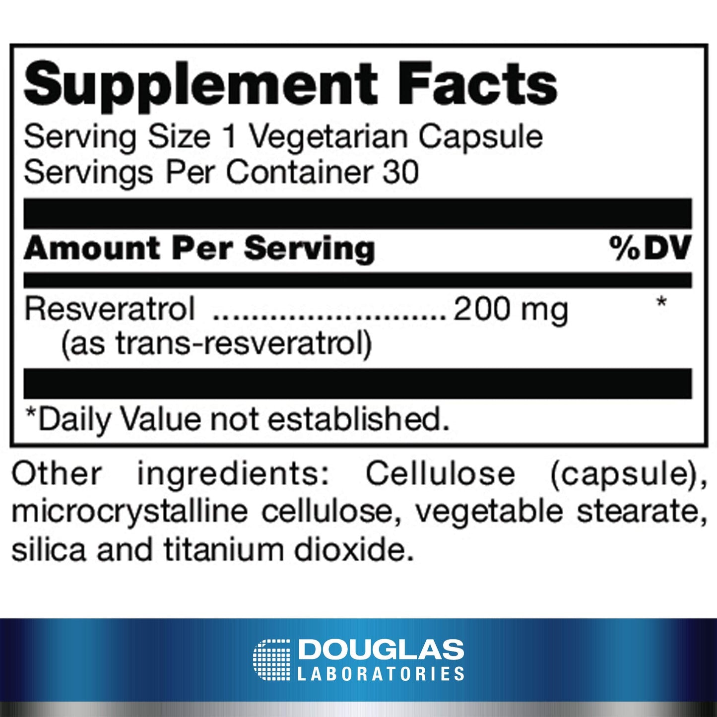 Douglas Laboratories Resveratrol | Antioxidant Support for Heart, Brain & Metabolic Health | 30 Caps