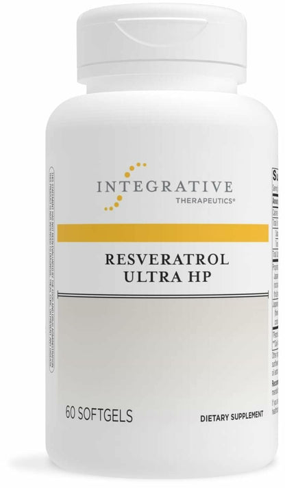 Integrative Therapeutics Resveratrol Ultra HP - Heart Health Support | 60 Softgels | Gluten-Free & Non-Soy