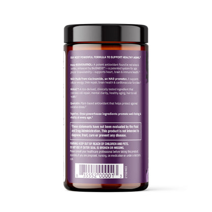ResVitále Resveratrol + NAD & Miricell 1000 mg | Advanced Antioxidant Support | 30 Veggie Capsules