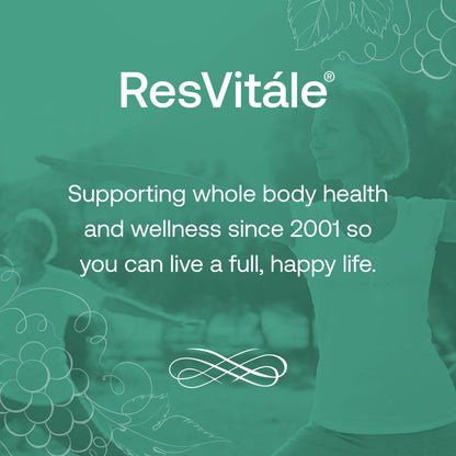 ResVitale Resveratrol 500 mg – Antioxidant Longevity & Immune Support | 30 Veggie Capsules