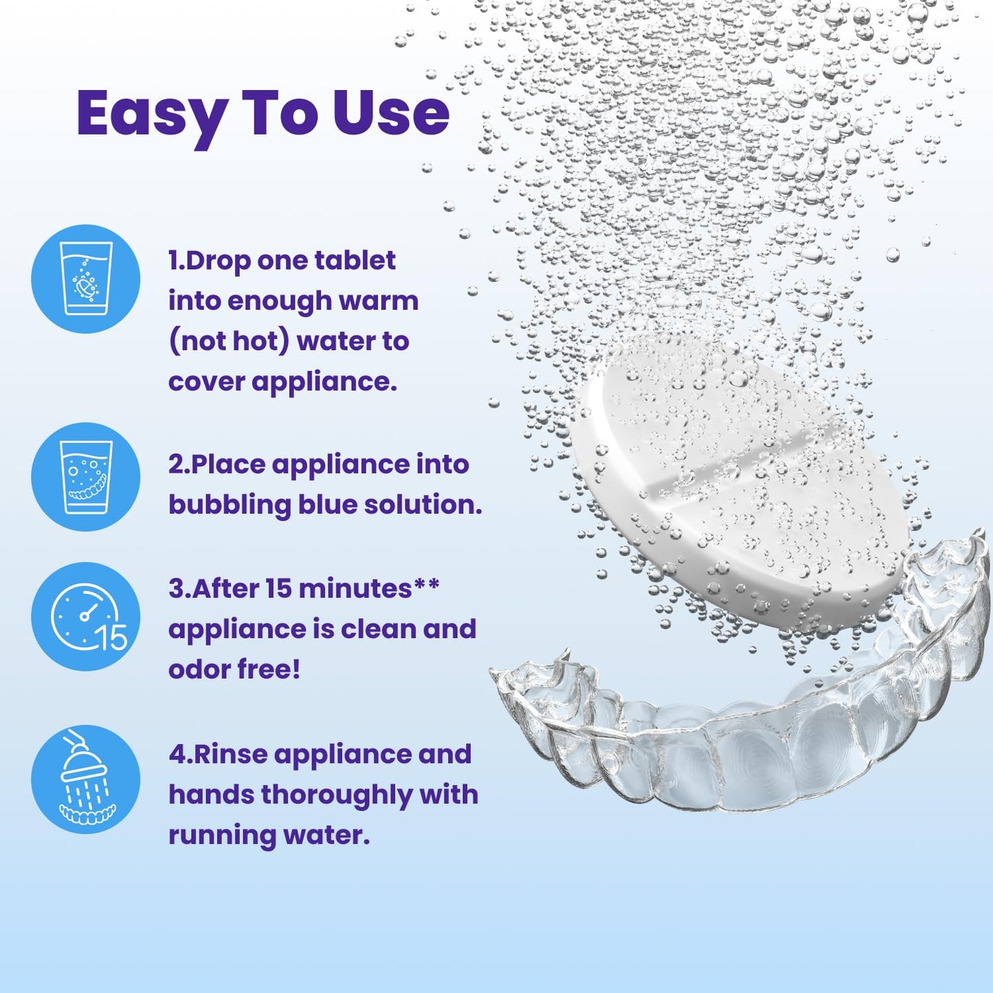 Retainer Brite – 384 Tablets (1 Year Supply) for Clear Aligners & Retainers