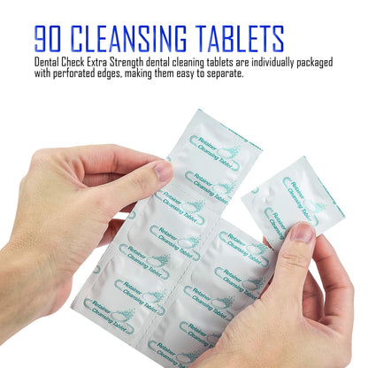 Dental Check Denture Cleaning Tablets – 90-Pack (3 Month Supply)