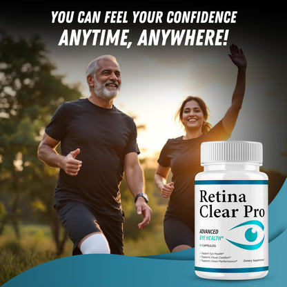 VegHerbs Retina Clear Pro - Premium Eye Health Capsules, 60 Caps Per Bottle, Pack of 3