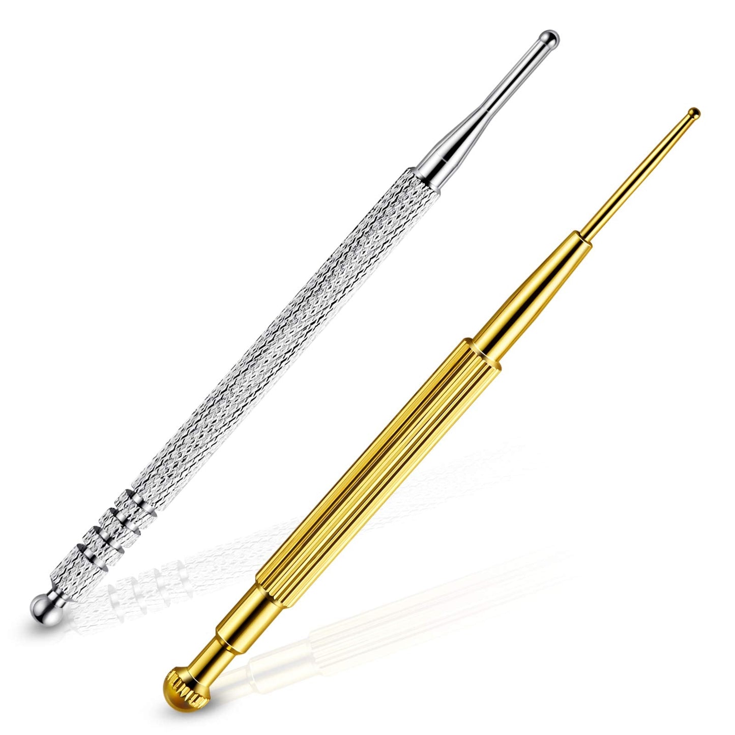 2 Pieces Facial Reflexology Massage Tool – Retractable Acupuncture Pen & Stainless Steel Probes