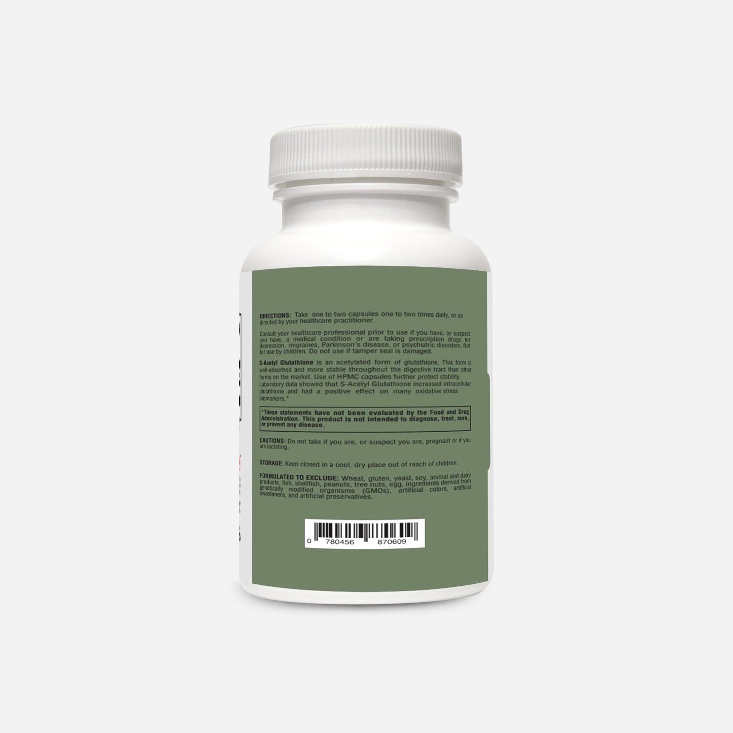RetzlerRx S-Acetyl Glutathione Supplement 100 mg • Made in USA • Antioxidant Support