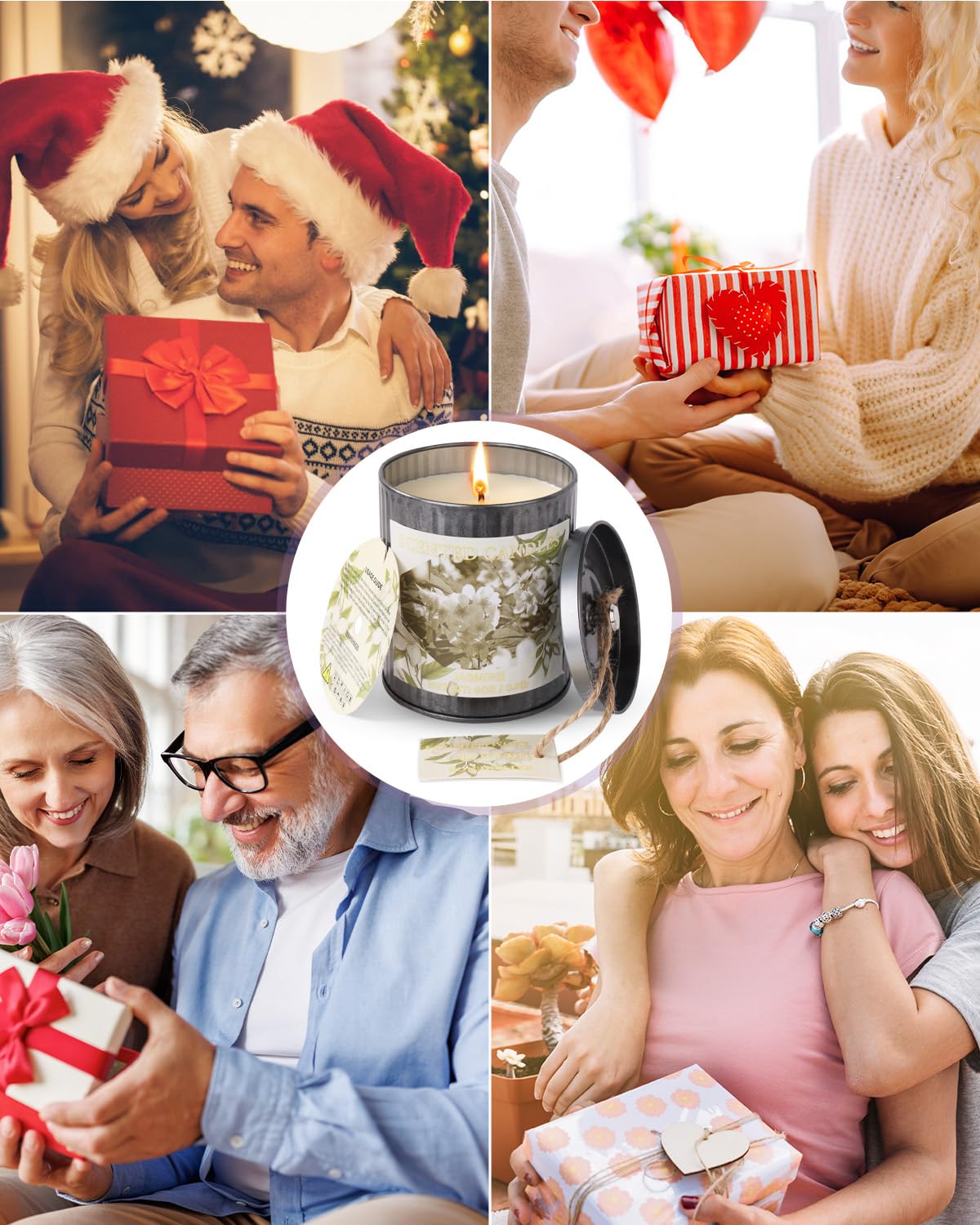 8oz Lavender Soy Candle – 50H, Gift Box | Home Scented Candles
