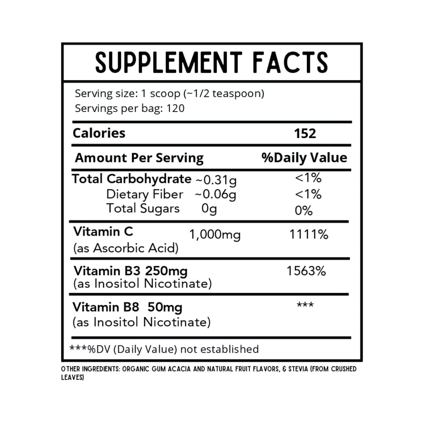 Revitalize Wellness Kids Defense Powder - 1000 mg Vitamin C, 250 mg B3, Fruit Punch, 120 Servings