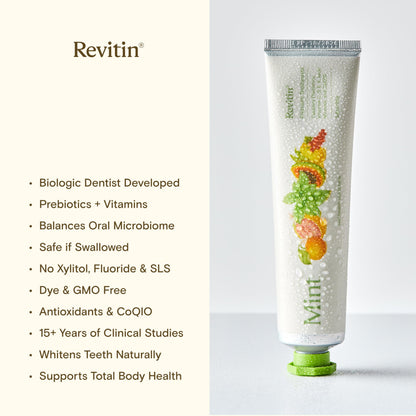 Revitin Toothpaste | Fluoride-Free Prebiotic Mint | Kid Approved