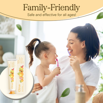 Revitin Toothpaste | Fluoride-Free Prebiotic Citrus Tooth Gel | No SLS, Gluten Free, Dye Free, GMO Free, No Sweeteners | Non-Toxic, Kid Approved | Pack of 5