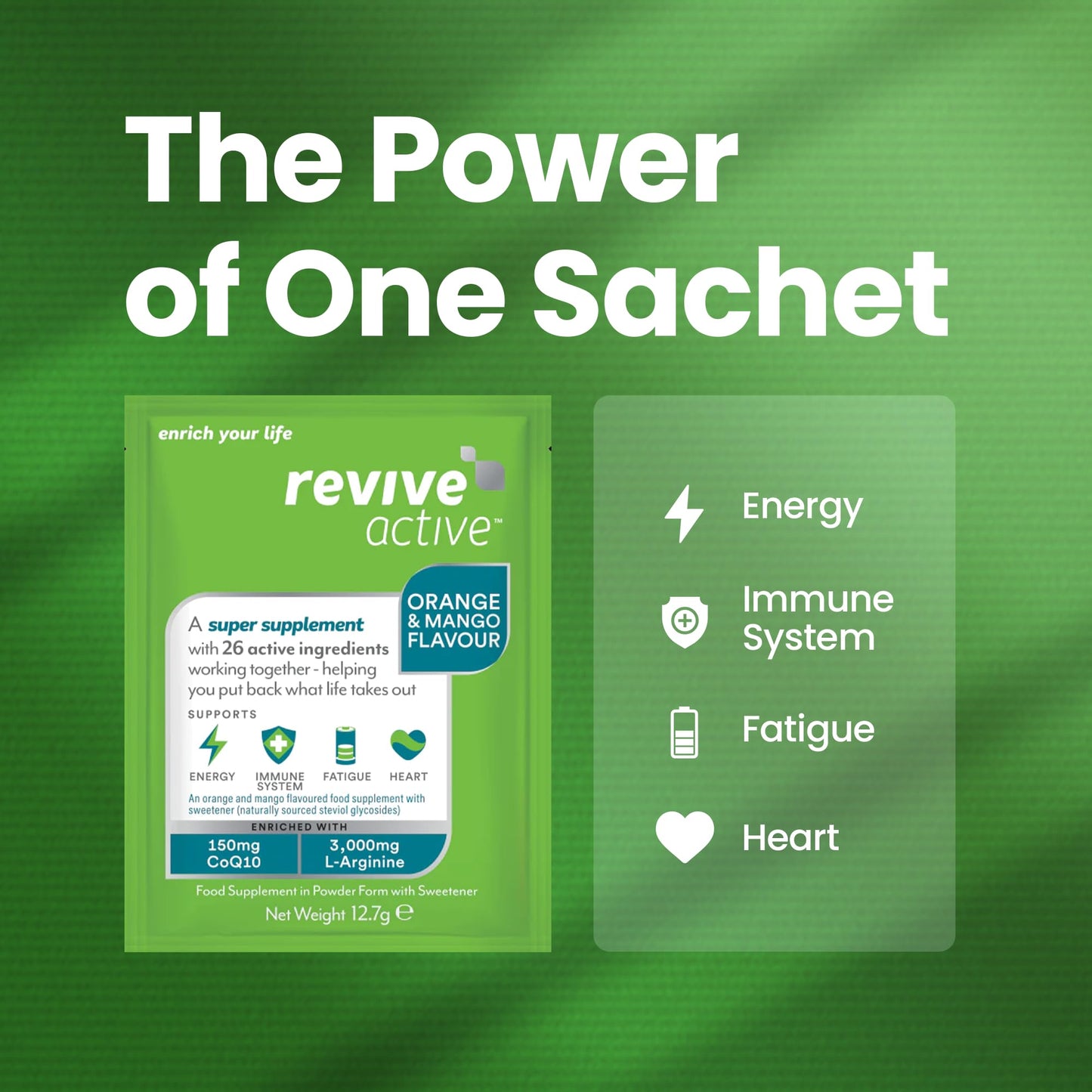 REVIVE ACTIVE Vitamin Mineral and Amino Complex - 30 Day, 30 Sachets