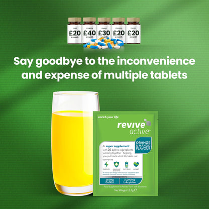 REVIVE ACTIVE Vitamin Mineral and Amino Complex - 30 Day, 30 Sachets