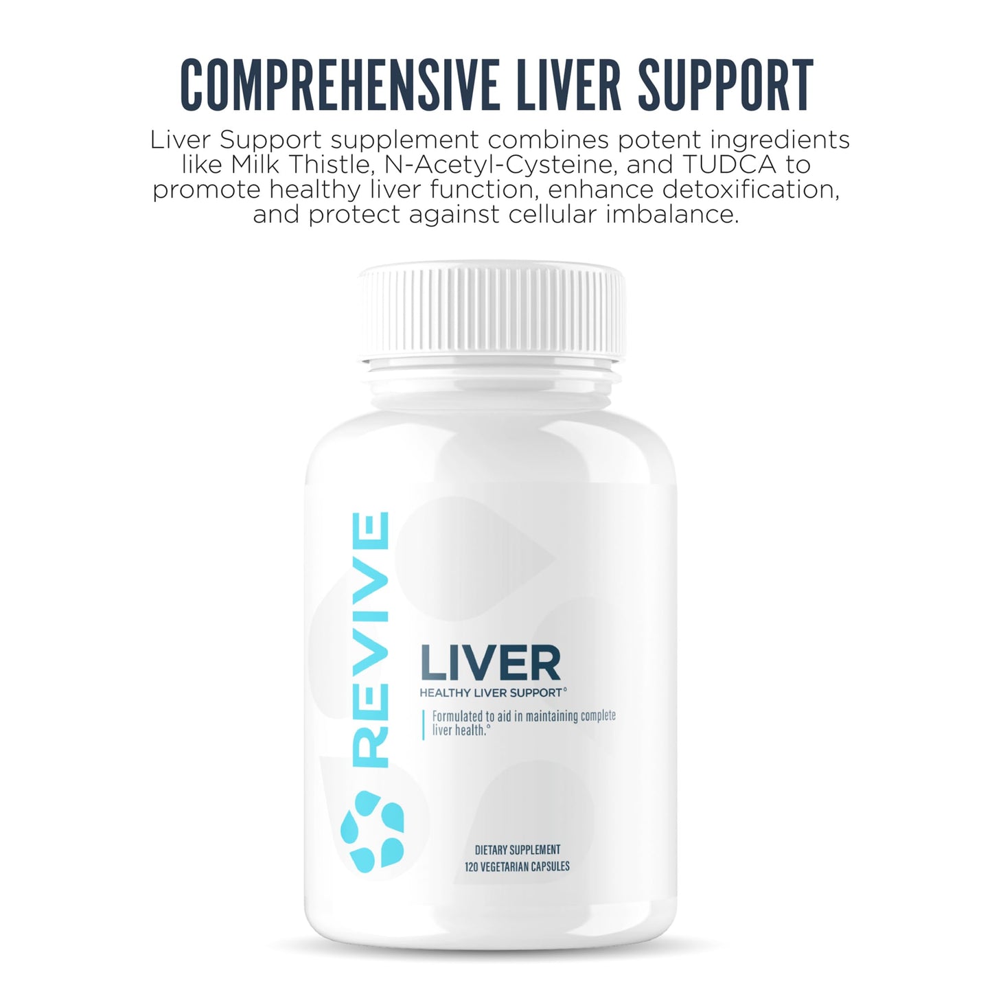 Revive MD Natural Liver Cleanse: Milk Thistle, NAC & TUDCA Detox | 120 Capsules