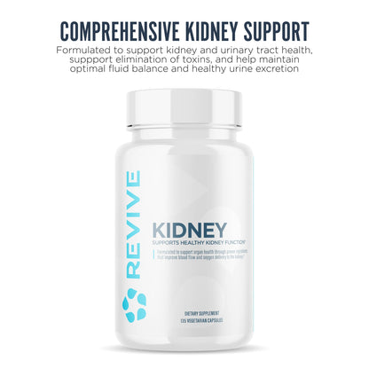 Revive MD Kidney Support – Plant-Based Kidney Detox Capsules | 135 Vegetarian Capsules (45 Servings)