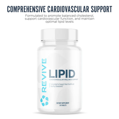 Revive MD Lipid Support Formula – Healthy Cholesterol, Endothelial & Triglyceride Support (30 Servings)