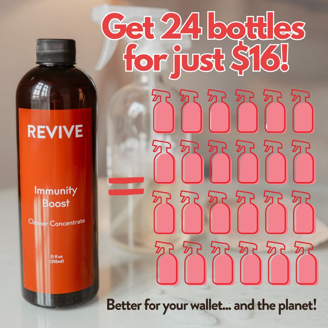 REVIVEEO Immunity Boost Cleaner Concentrate – Plant-Based, Non-Toxic Multi-Purpose Cleaner