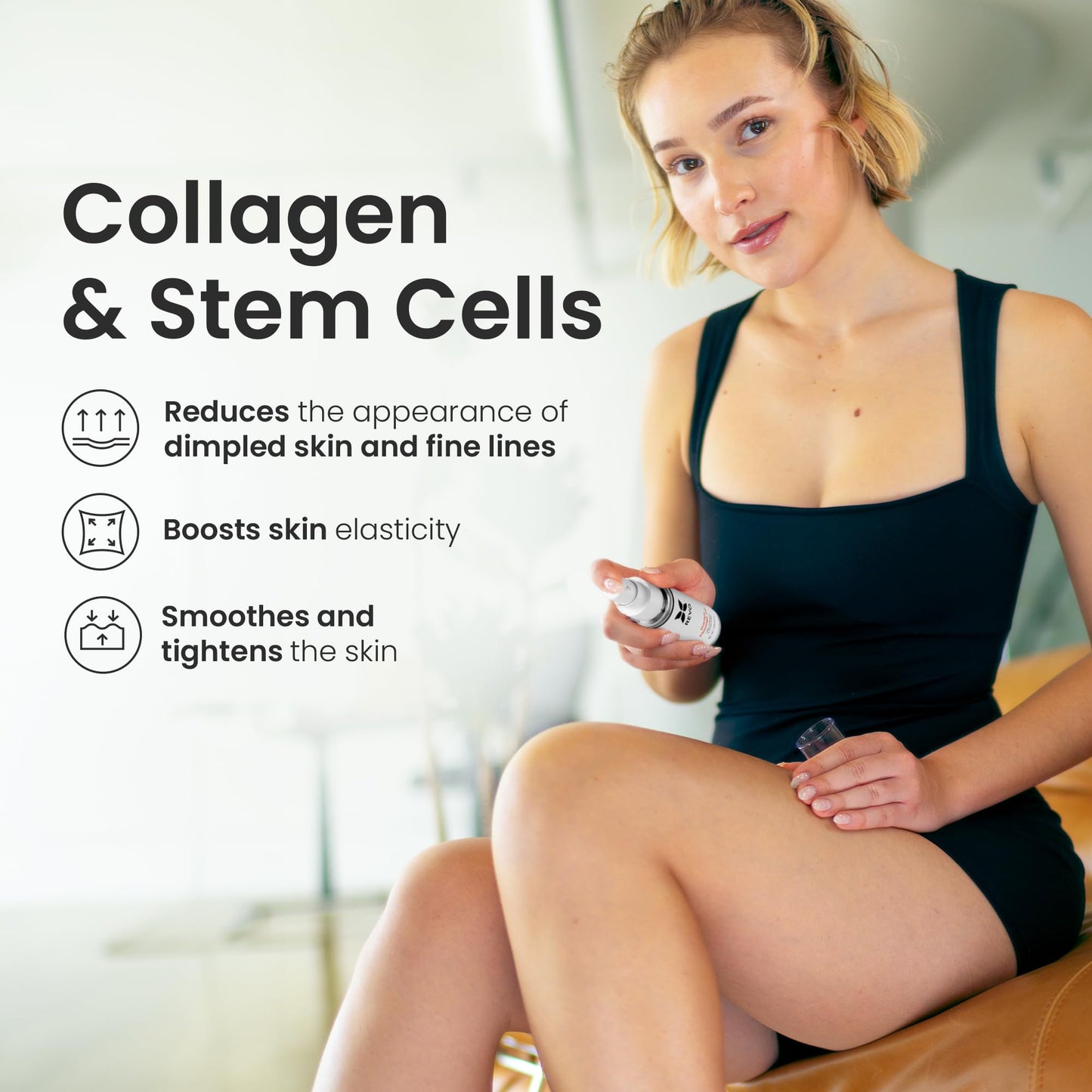 REVO Anti-Cellulite Massage Oil with Collagen & Stem Cells | Tighter, More Elastic Skin