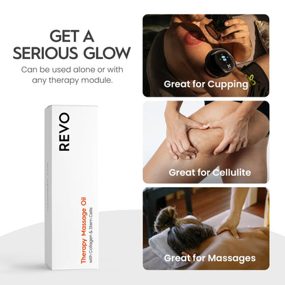 REVO Anti-Cellulite Massage Oil with Collagen & Stem Cells | Tighter, More Elastic Skin