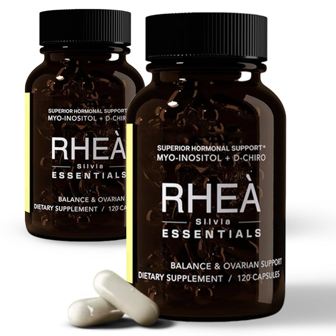 Rhea Inositol for Women - 60 Servings | 40:1 Myo-Inositol & D-Chiro Inositol, Folate & Magnesium