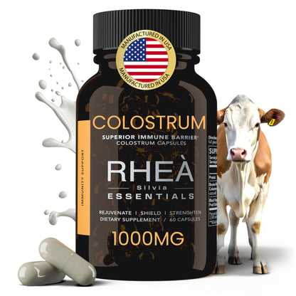 RHEASILVIA Rhea Bovine Colostrum Capsules for Women | Gut Health, Immune Support, Digestive Wellness