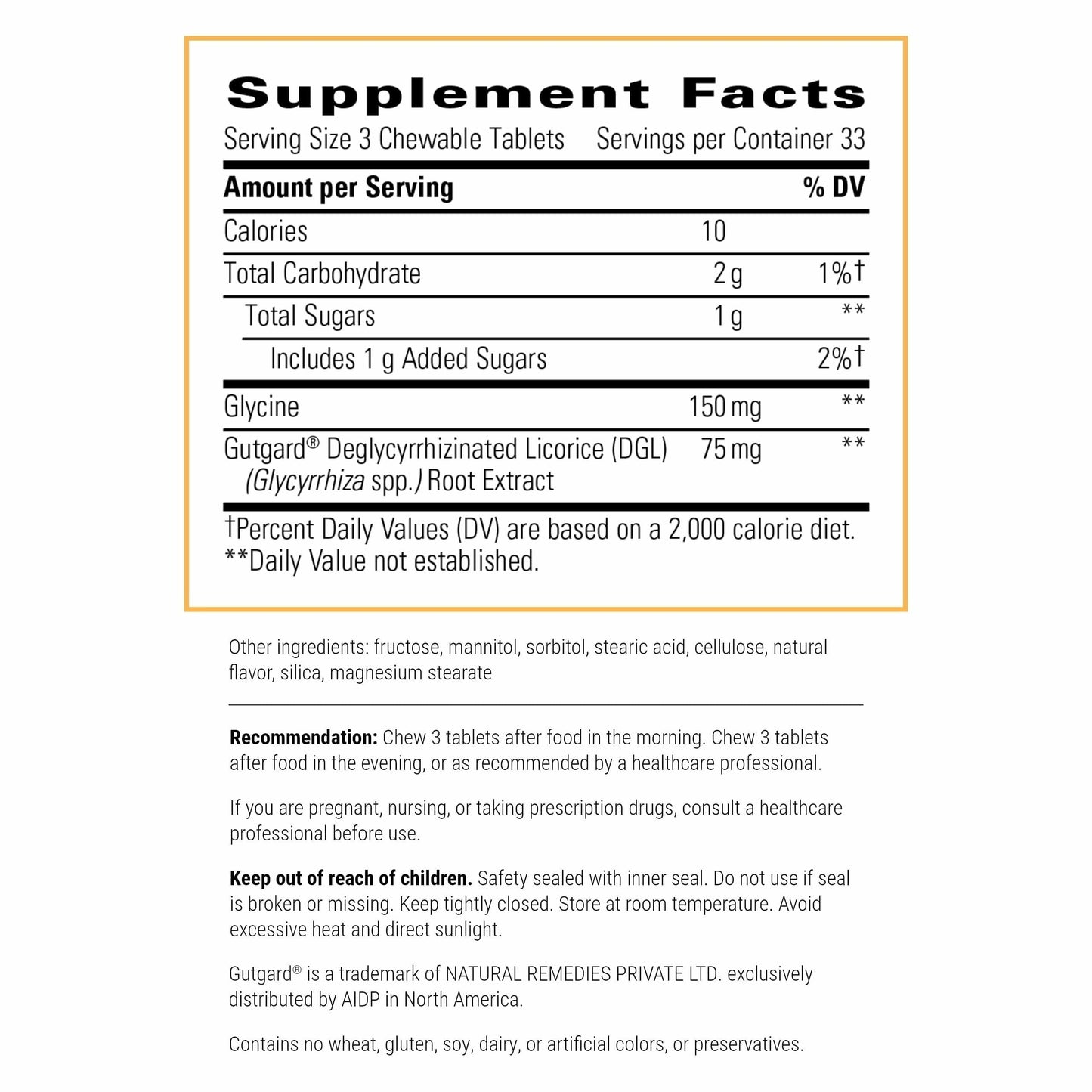 Rhizinate Digestive Support Chewables by Integrative Therapeutics | Vegan, Gluten-Free & Dairy-Free (100 Tabs, 33 Servings)