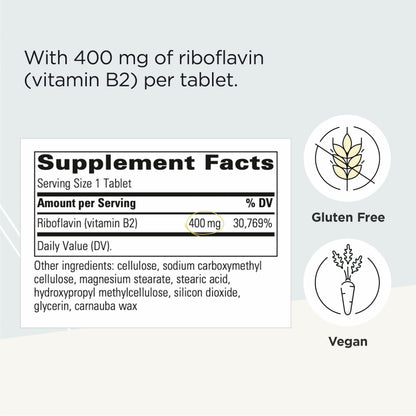 Riboflavin B2 – Integrative Therapeutics, 30 Count, Gluten-Free & Dairy-Free