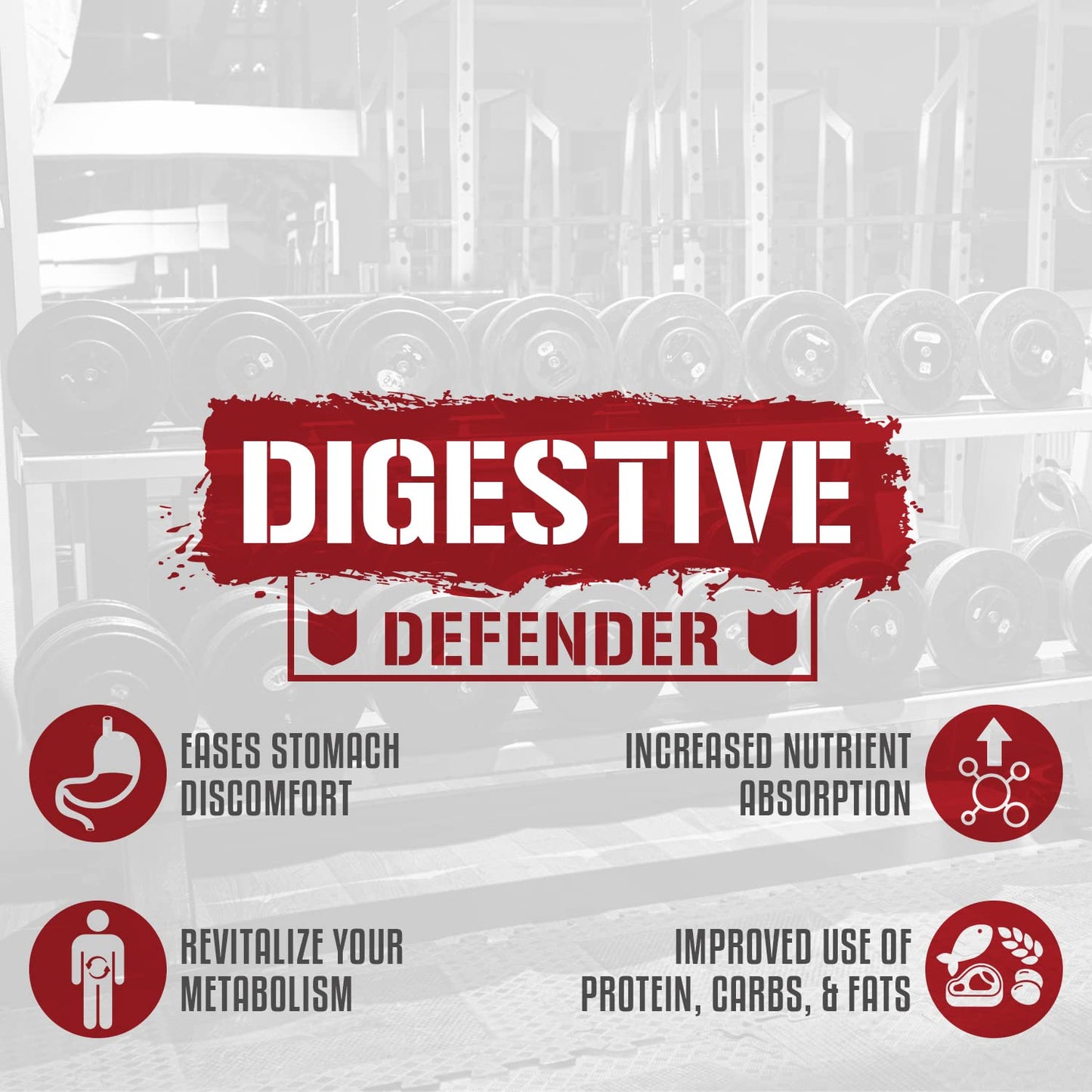 5% Nutrition Rich Piana Digestive Defender | Probio-75 & Digestive Enzymes | 120 Gelatin Capsules