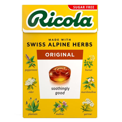 Ricola Sugar Free Herb with Stevia Drops 45g – Pack of 10 (Swiss)