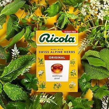 Ricola Sugar Free Herb with Stevia Drops 45g – Pack of 10 (Swiss)