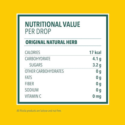 Ricola Sugar Free Herb with Stevia Drops 45g – Pack of 10 (Swiss)