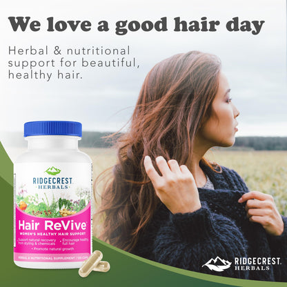 RidgeCrest Hair ReVive: Nutritional Hair Vitamins with Biotin 6000mcg
