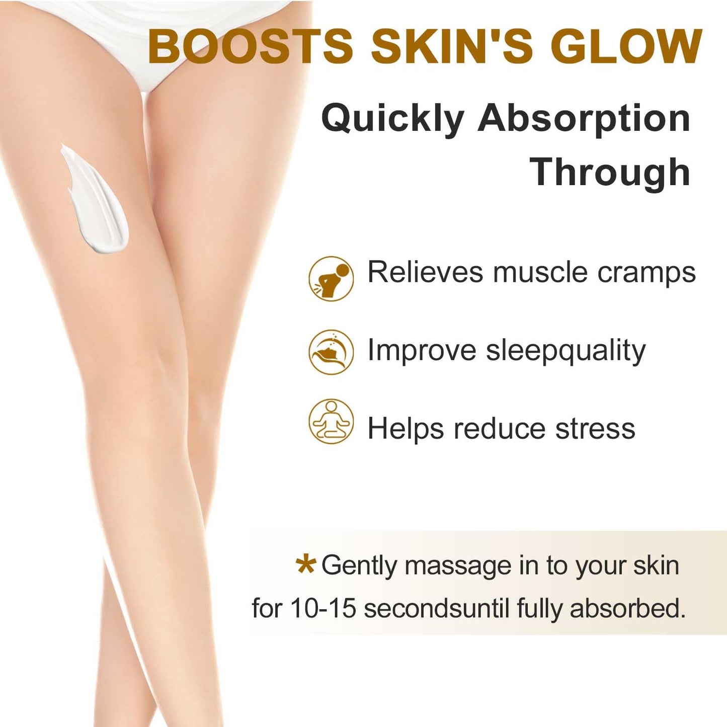 RIGBOO Magnesium Cream for Sleep – Fast-Absorbing Sleep Lotion (Vanilla)