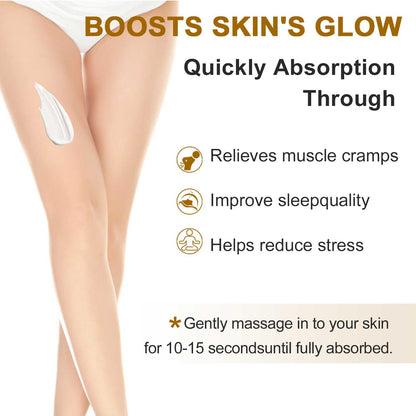 RIGBOO Magnesium Cream for Sleep – Fast-Absorbing Sleep Lotion (Vanilla)