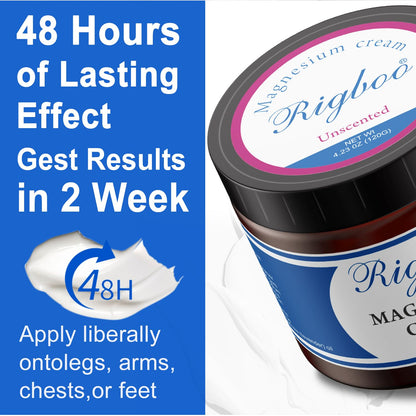 RIGBOO Magnesium Lotion — Sleep & Muscle Relief, Non-Greasy