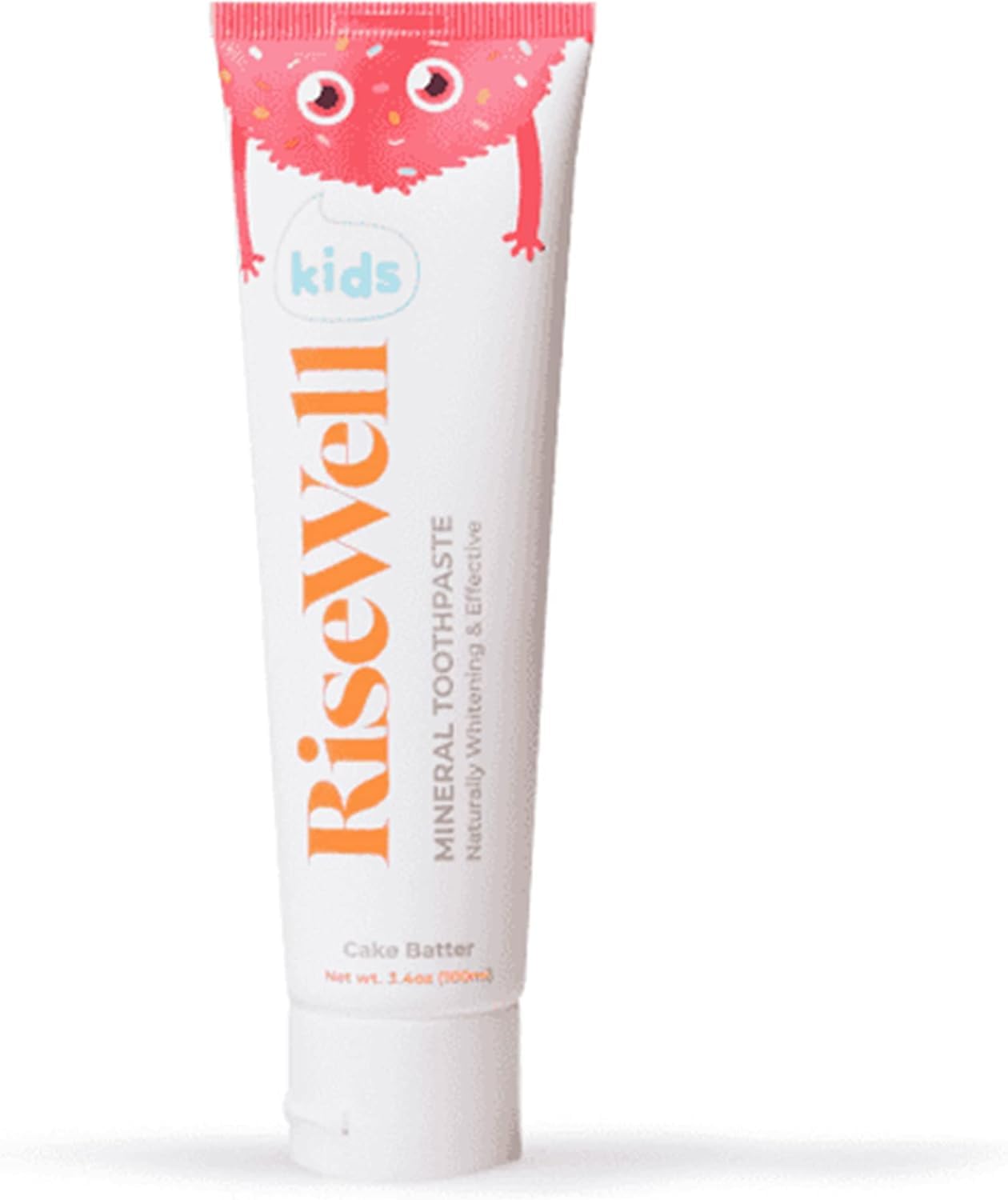 RiseWell Kids Mineral Toothpaste - Hydroxyapatite Toothpaste for Kids - No Fluoride, All Natural - Cake Batter Flavor - 3.4 oz