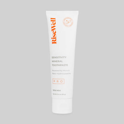 RiseWell PRO Mineral Toothpaste – Nano & Micro Hydroxyapatite, Remineralization & Sensitivity, Fluoride-Free