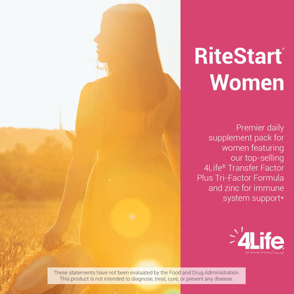 4Life RiteStart Women Daily Nutritional Pack – Immune Support with Zinc & Vitamin C (1 Box, 30 Packets)