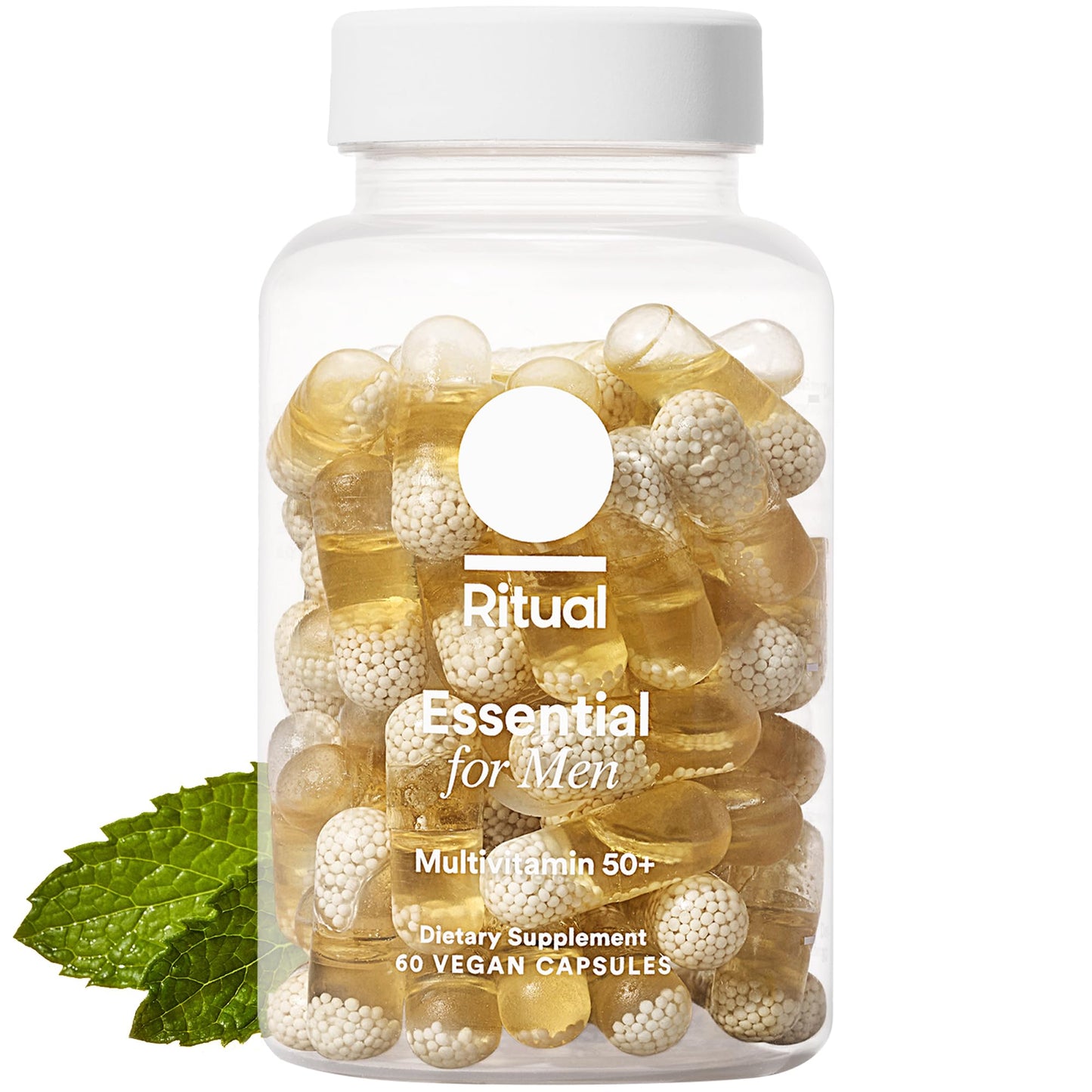 Ritual Multivitamin for Men 50+ – Vegan Mint, Omega-3 DHA, Immune Support