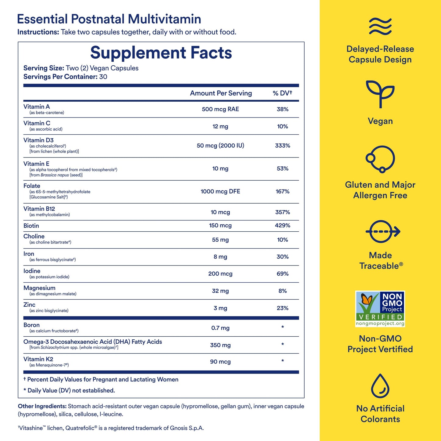 Ritual Essential for Women Postnatal Multivitamin – Omega-3 DHA & Lactation Support, 30‑Day