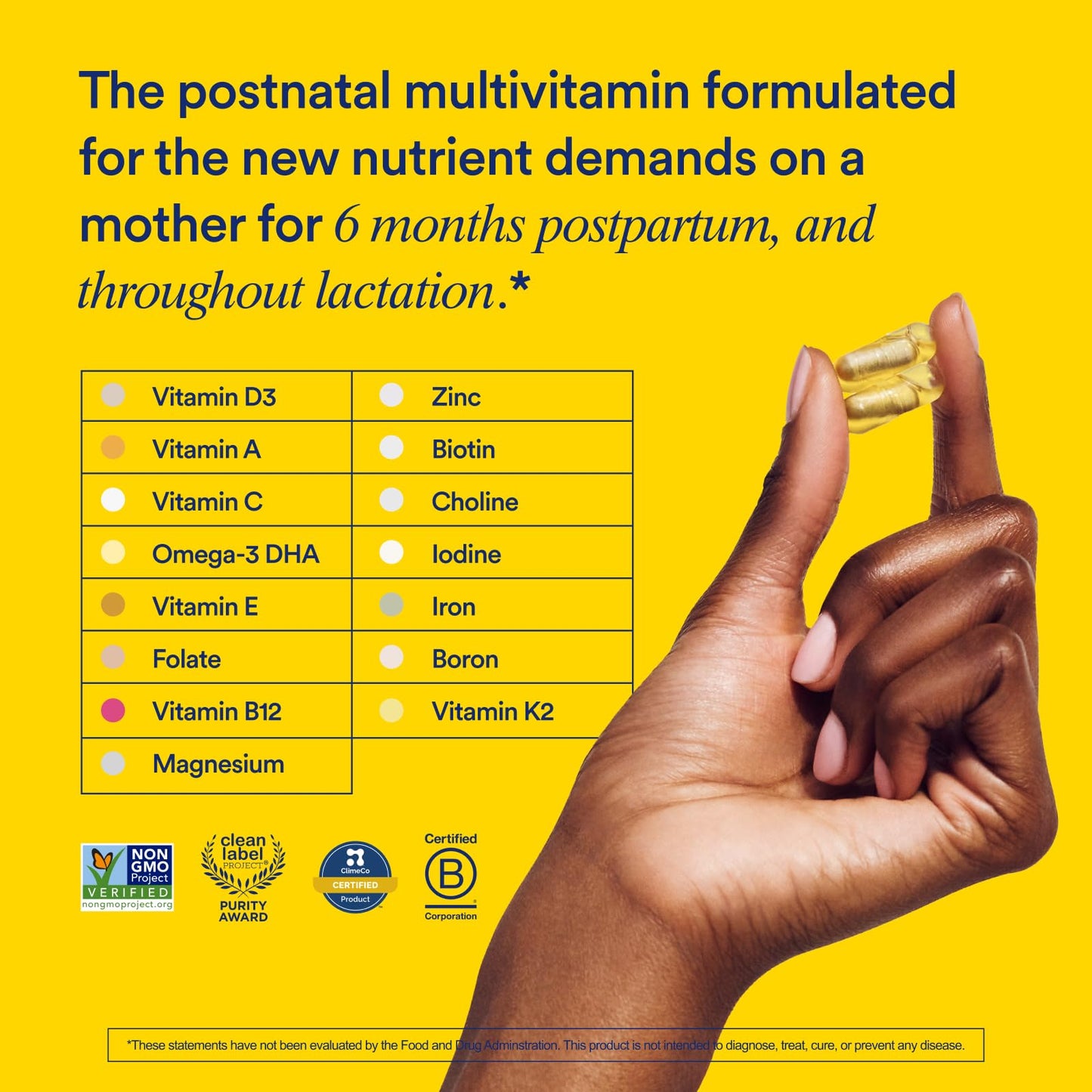Ritual Essential for Women Postnatal Multivitamin – Omega-3 DHA & Lactation Support, 30‑Day