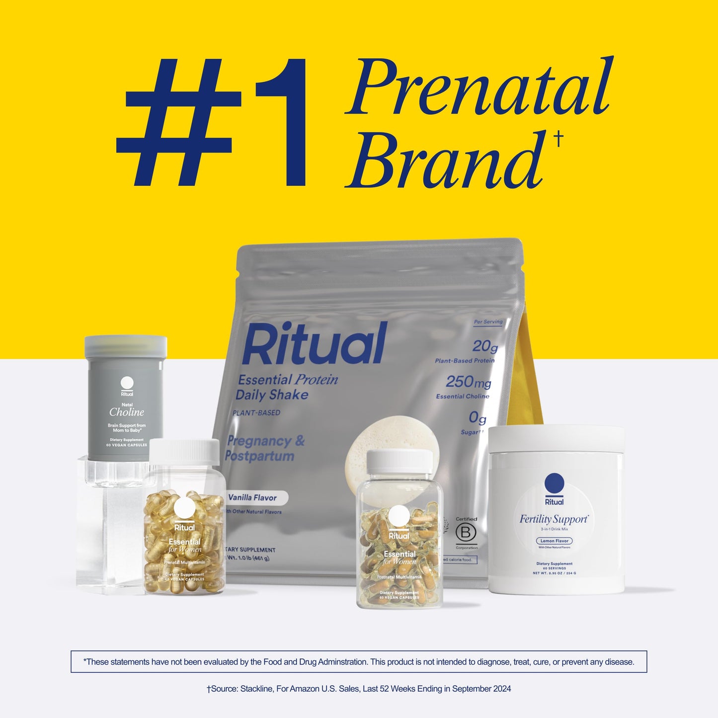 Ritual Essential for Women Postnatal Multivitamin – Omega-3 DHA & Lactation Support, 30‑Day