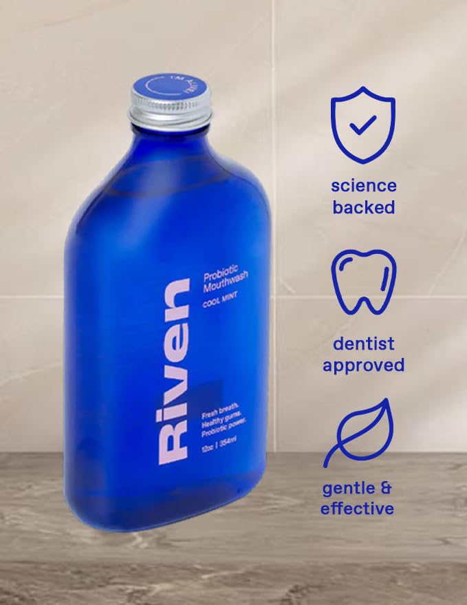 Riven Probiotic Mouthwash – pH-Balancing, Fluoride-Free