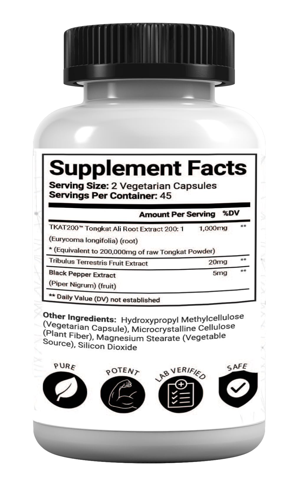 Research Labs Longjack Tongkat Ali Extract Capsules 200x Strength | 200,000 mg | Strength, Drive, Performance & Muscle Mass (2)