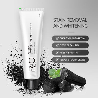 R&O Ageratum Bamboo Charcoal Whitening Toothpaste – 3.53 oz
