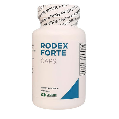 Rodex Forte - Time Released 90 Blue Capsules (B6, B12, Folic Acid) | Legere Pharmaceuticals