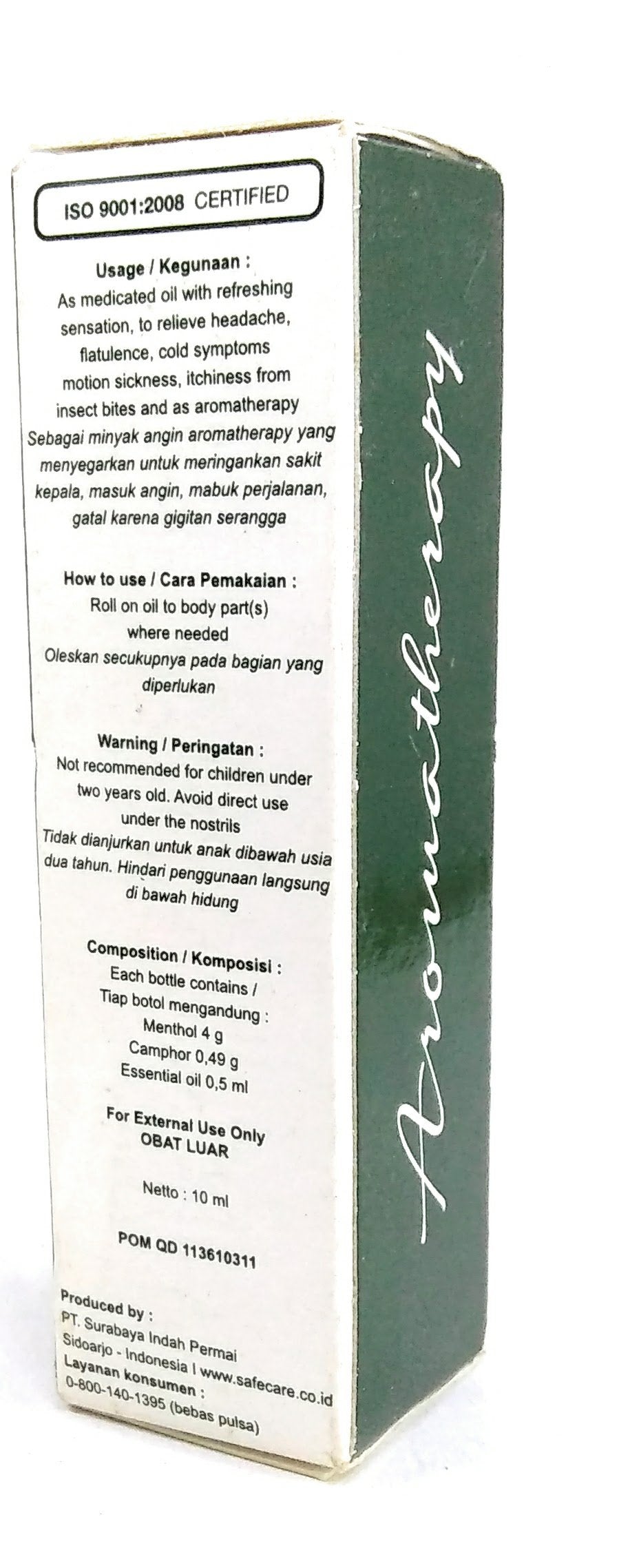 Roll on Refreshing Aromatherapy Oil 10 mL Pack of 12 – Safe Care